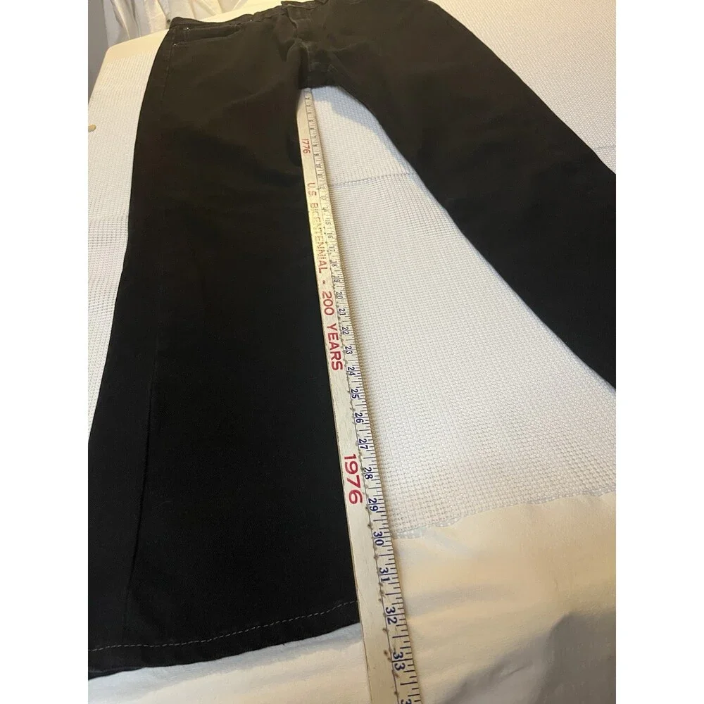 Men's Levis 501 Jeans 36x34 Classic Straight Black Denim Pants